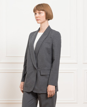 Brunello Cucinelli Charcoal jacket with eco-brass M0R242204P