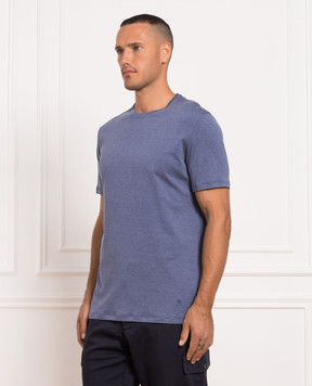 ISAIA Blue T-shirt MCI154JP001