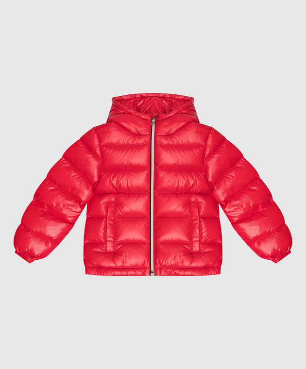 Kids red moncler coat best sale