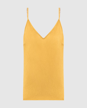 Max Mara Yellow top with crystals LUME