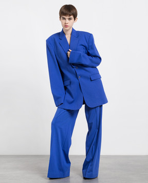 Vetements Blue loose fit trousers WA53PA400N