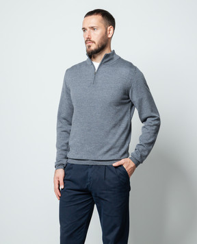 Cashmere&Whiskey Gray woolen jumper 77397