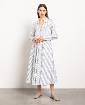 CO White striped dress 4301SSWC