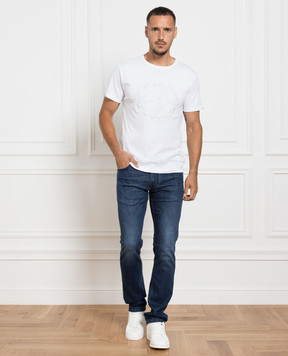 Stefano Ricci Blue jeans with a distressed effect MST33S2060T0034