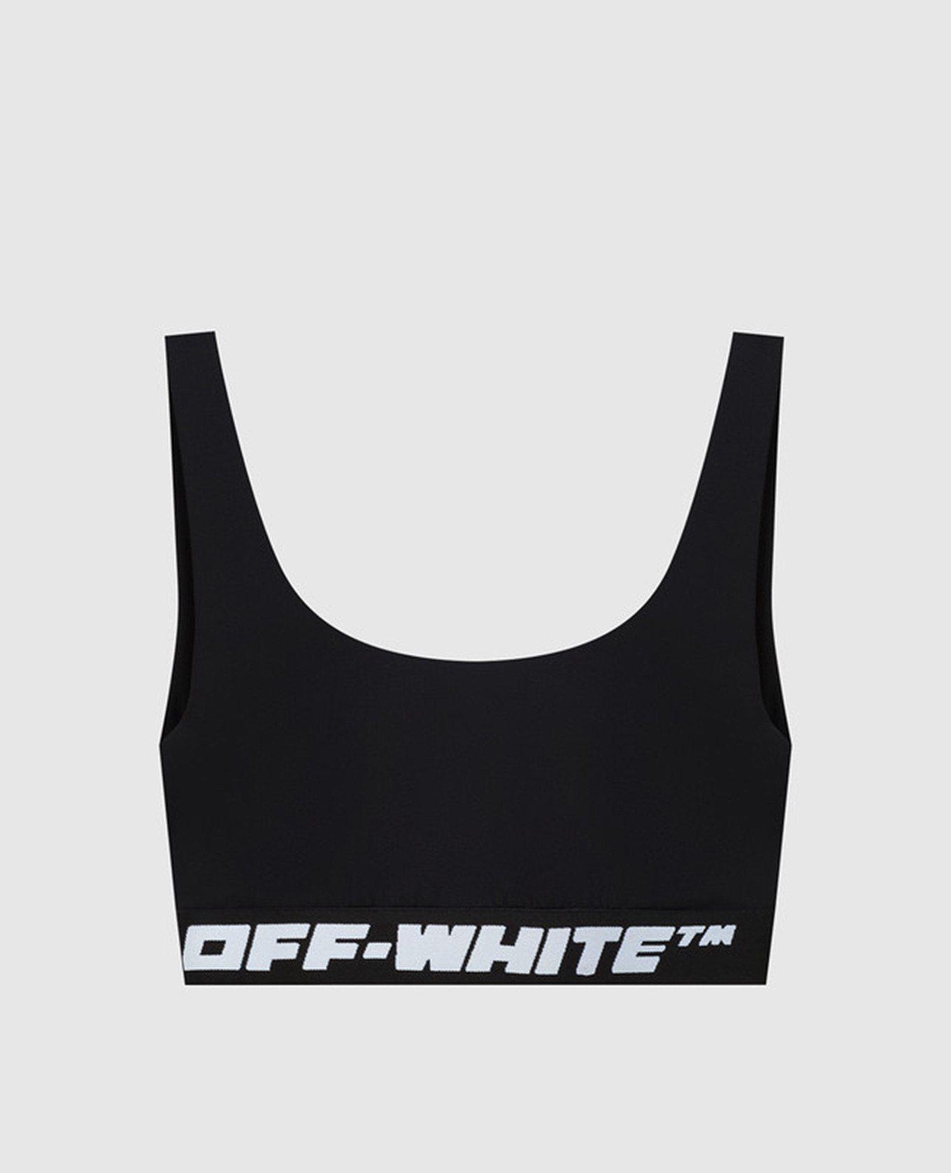 

Black top with contrast Athl logo print Off-White