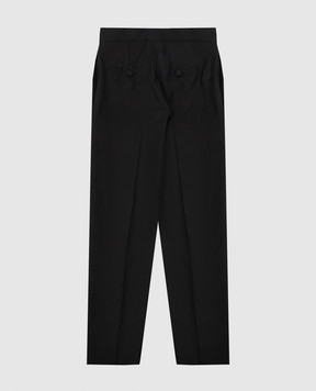 Stefano Ricci Children's black wool trousers Y1T0960000W0017C