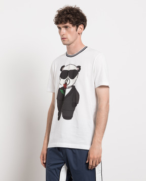 Dolce&Gabbana White t-shirt with a print G8JS9THH7HT