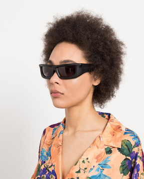 Off-White Volcanite sunglasses with logo in black OERI074S23PLA001
