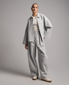CO Blue linen shirt 2390BCLS