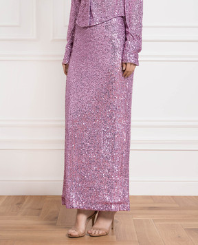 Tom Ford Purple skirt with sequins GC5622FAE381