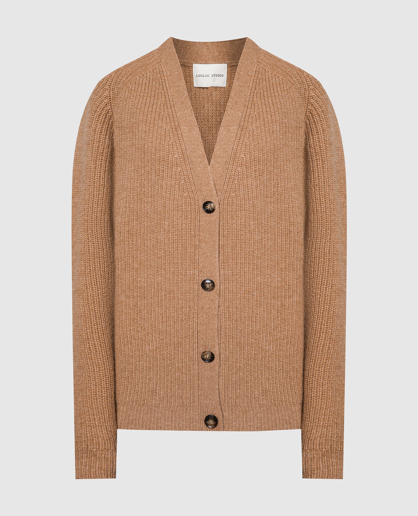 

Brown cashmere cardigan Lou Lou Studio, Коричневый