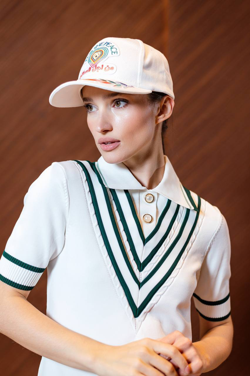 For The Peace white cap with embroidery Casablanca 5