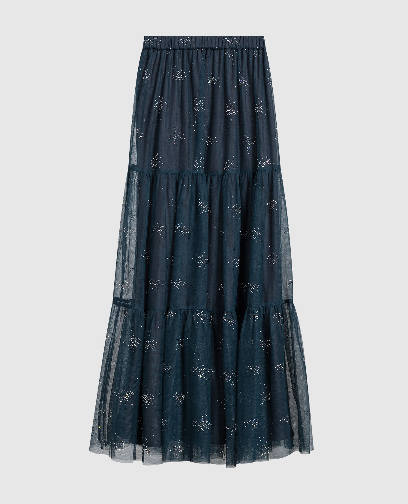 

Chioma dark green skirt with ruffles and crystals Max & Co, Зеленый
