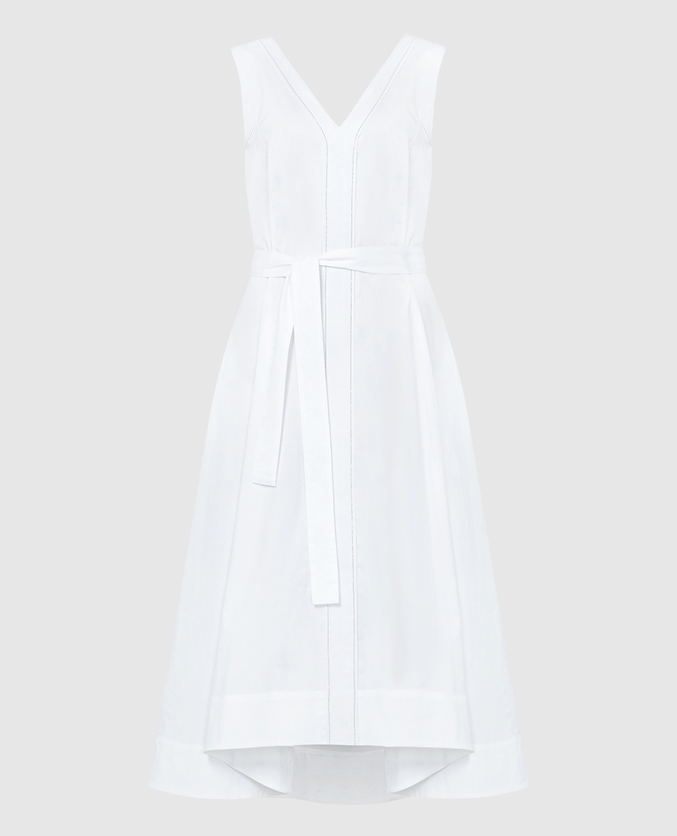 

White midi dress with monil chain Peserico