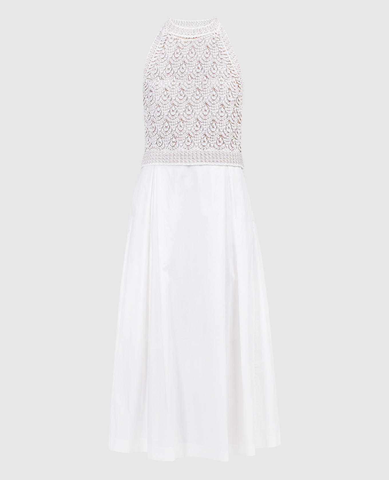 

White openwork dress with lurex Peserico