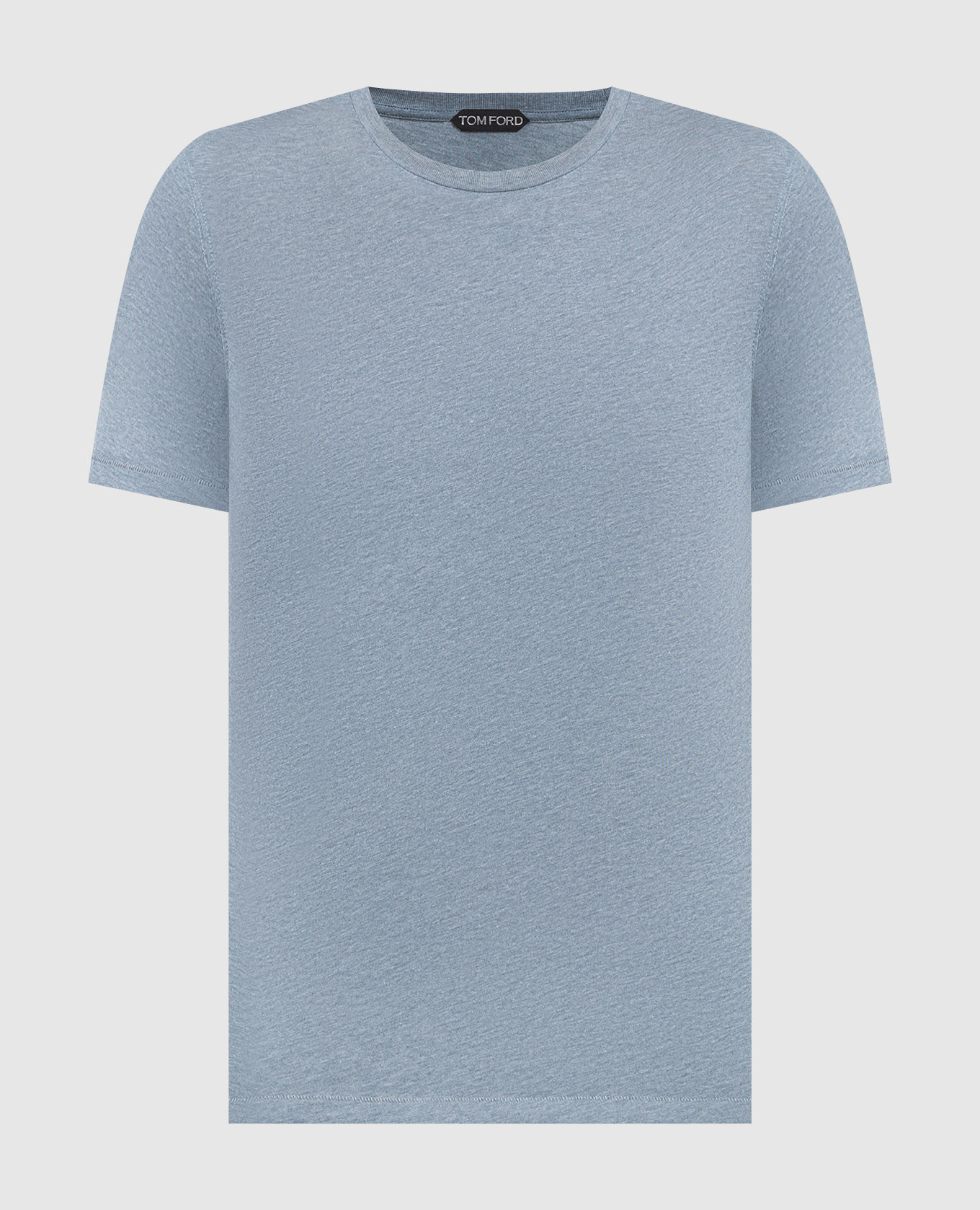 TOM FORD JCS001JMC002S23HB400 関税送料込 Tom Ford - Blue t-shirt with logo embroidery JCS001JMC002S23