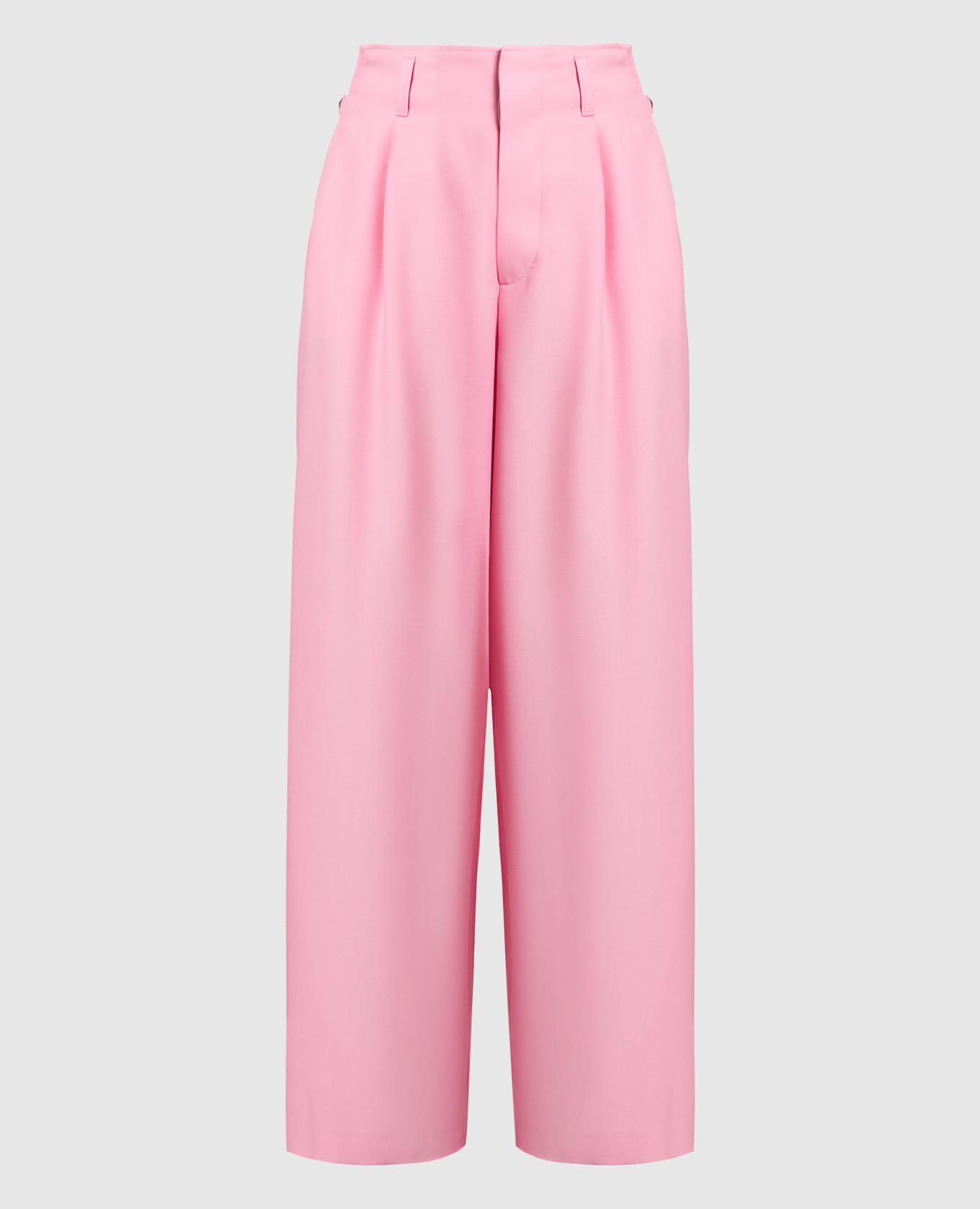 Pink pants made of wool ambush