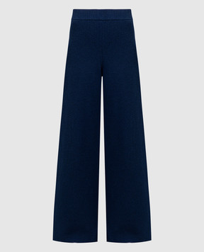 Ballantyne Blue wide trousers made of wool B1T0607W114