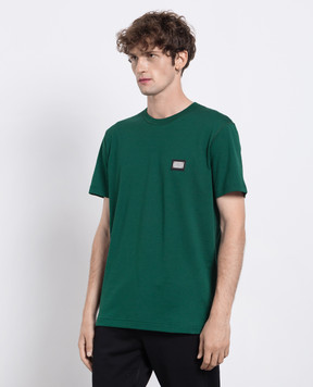 Dolce&Gabbana Green t-shirt with logo G8PT1TG7F2I