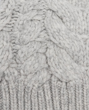 Brunello Cucinelli Children's gray cashmere hat B52M31299B