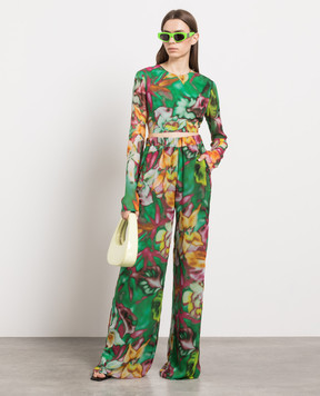 The Andamane Green blouse with an open back TM130909BTNP196