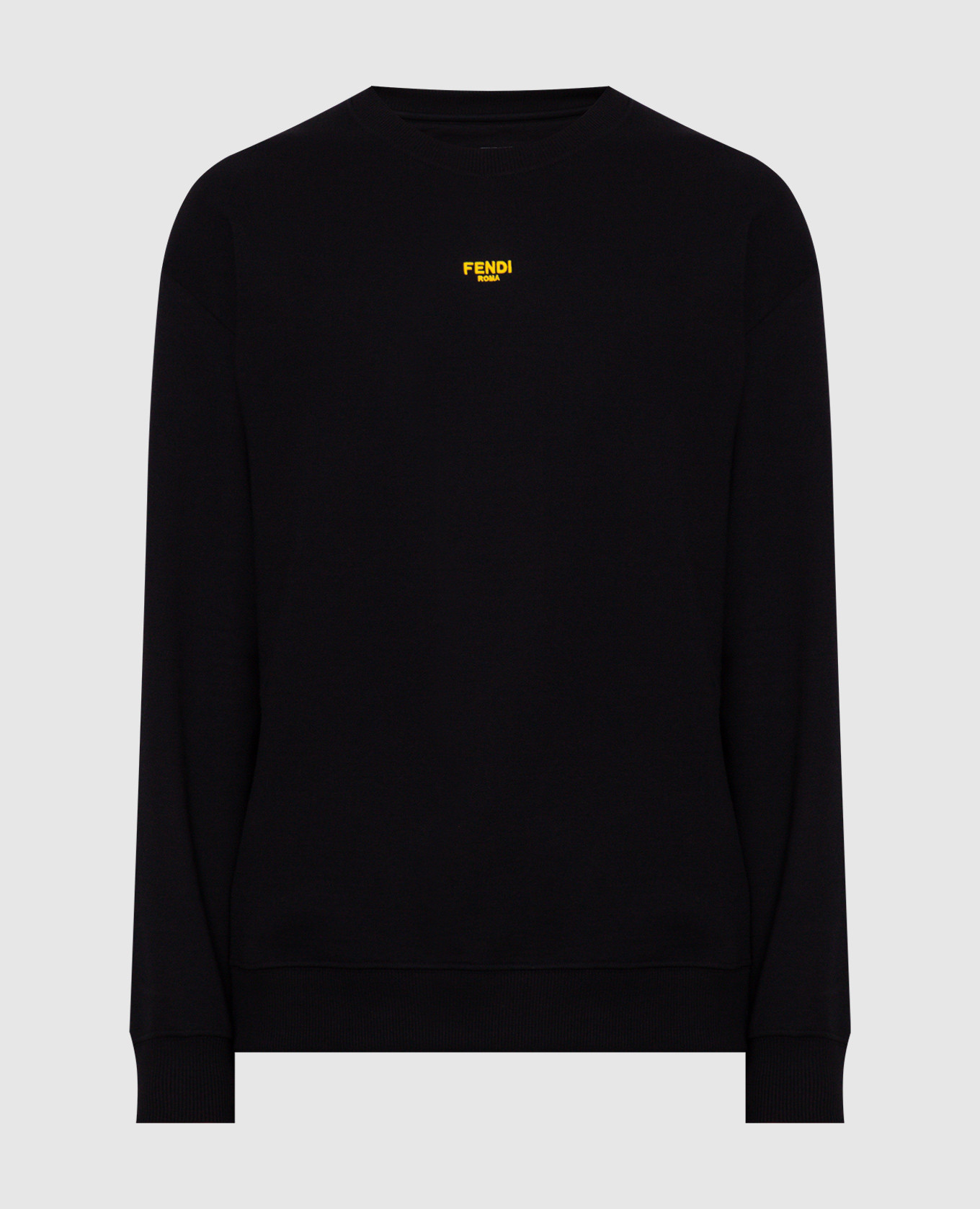 

Black sweatshirt with logo embroidery Fendi