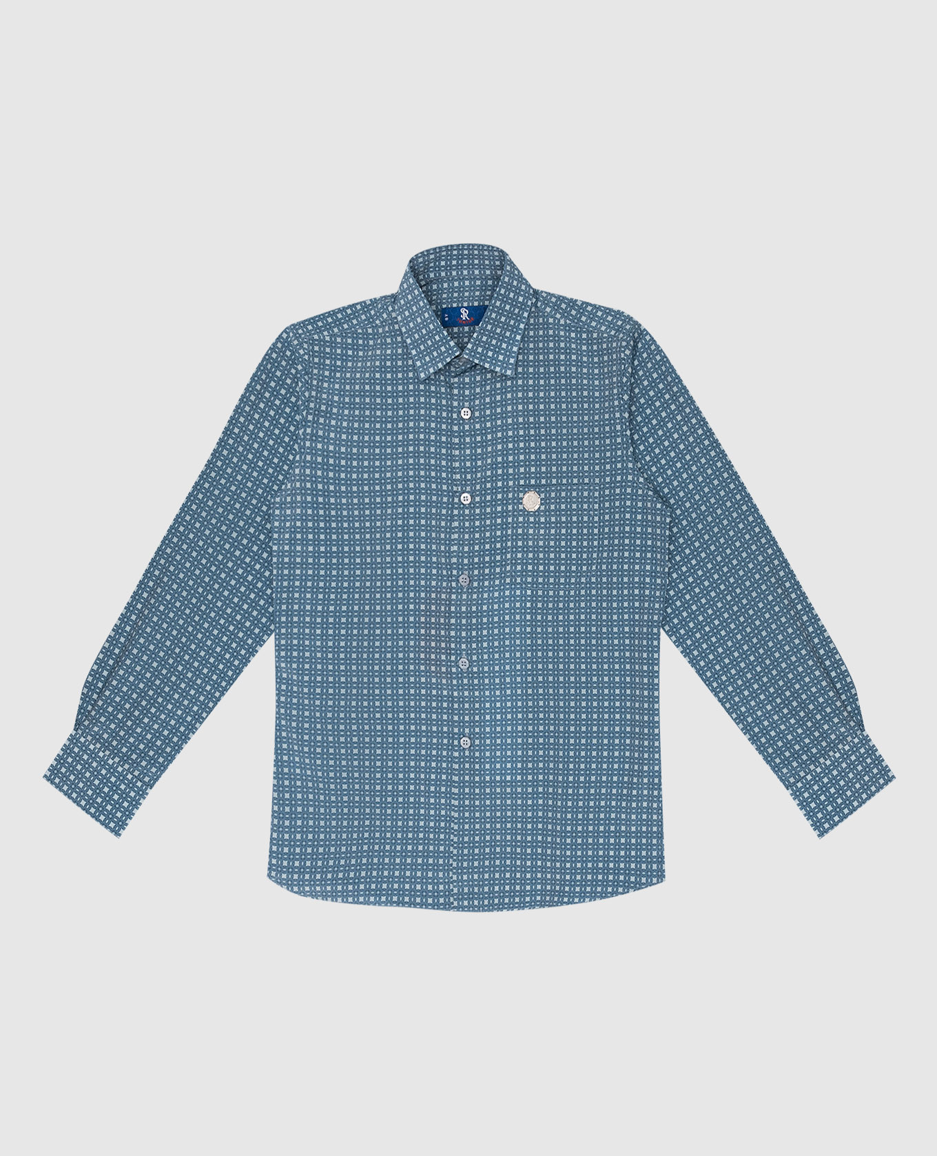

Children's blue patterned shirt Stefano Ricci, Light blue