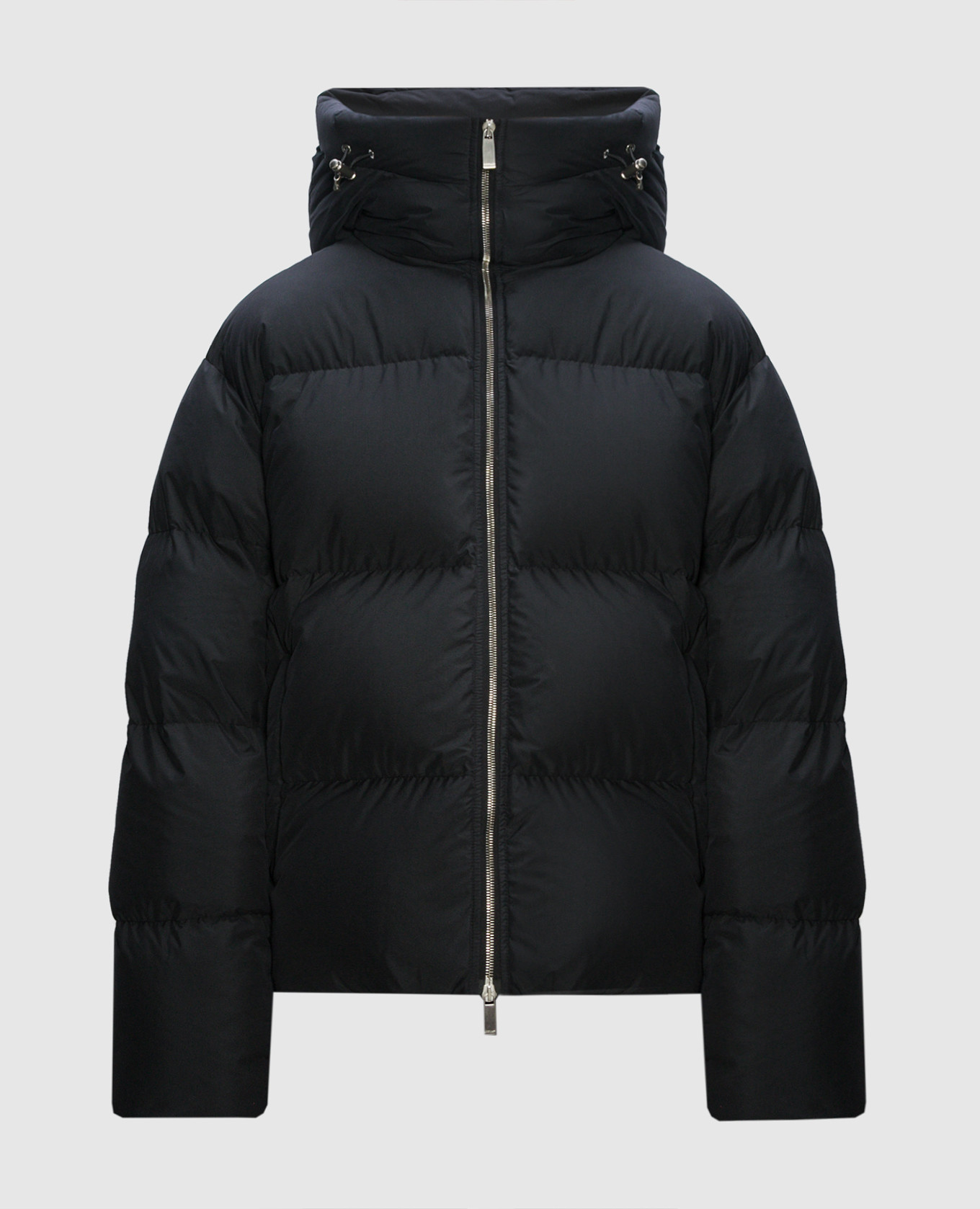 

Black puffer jacket with logo patch Off-White, Черный