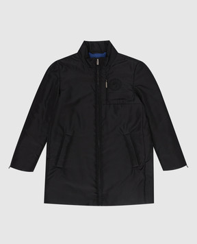 Stefano Ricci Children's black jacket with logo embroidery YDJ0400030MA0023