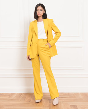 Ermanno Scervino Yellow flared trousers D416P302EBF