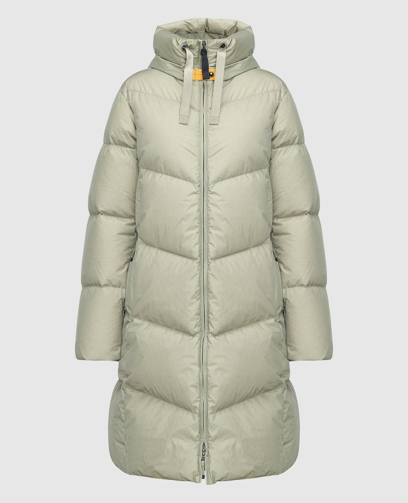 

Rindou green down coat with logo Parajumpers, Зеленый