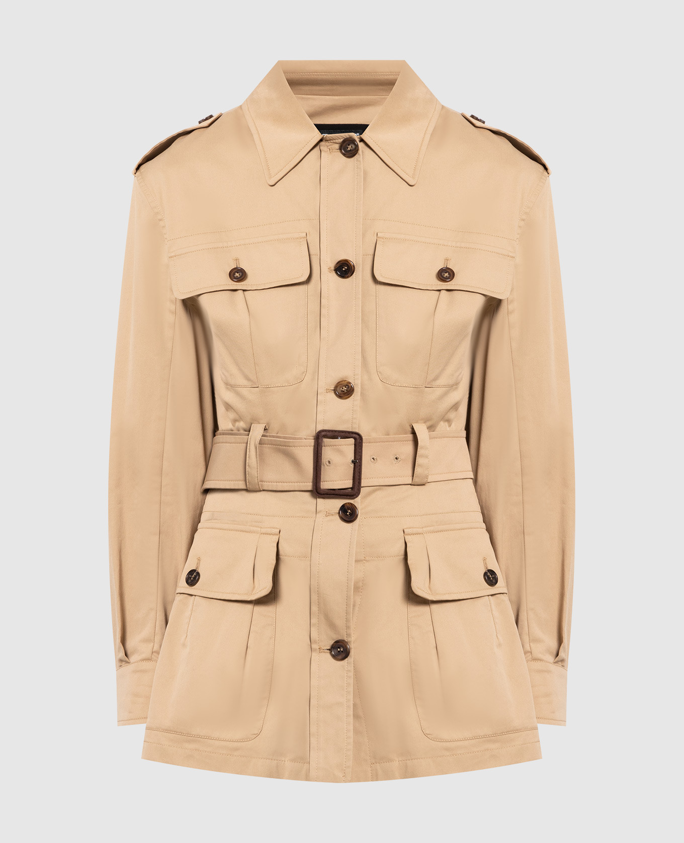 Brown trench coat dolce&gabbana