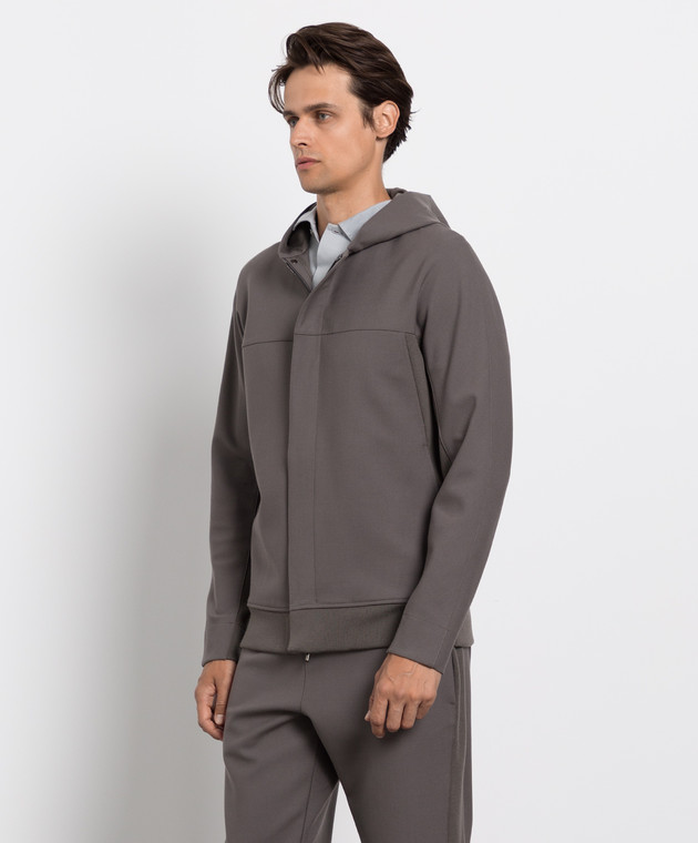 Loro Piana - Charcoal wool jacket FAL5979 - shop with European