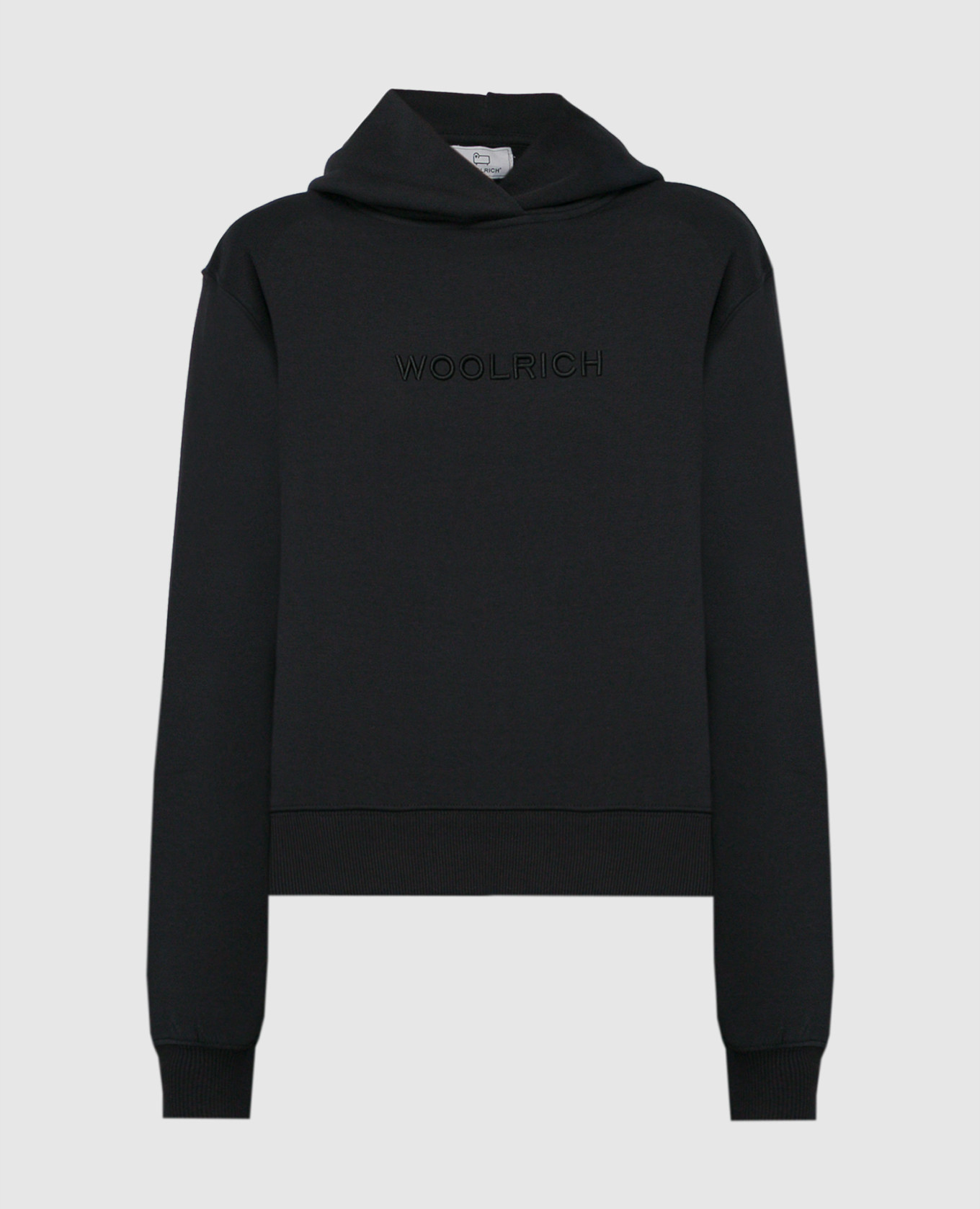 

Black hoodie with logo Woolrich