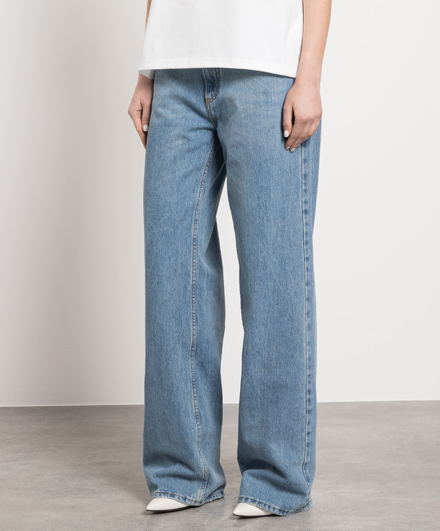 Magda Butrym - Blue jeans with logo patch 111423 - shop with