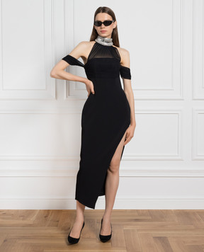 David Koma Black dress with crystals PF23DK57D