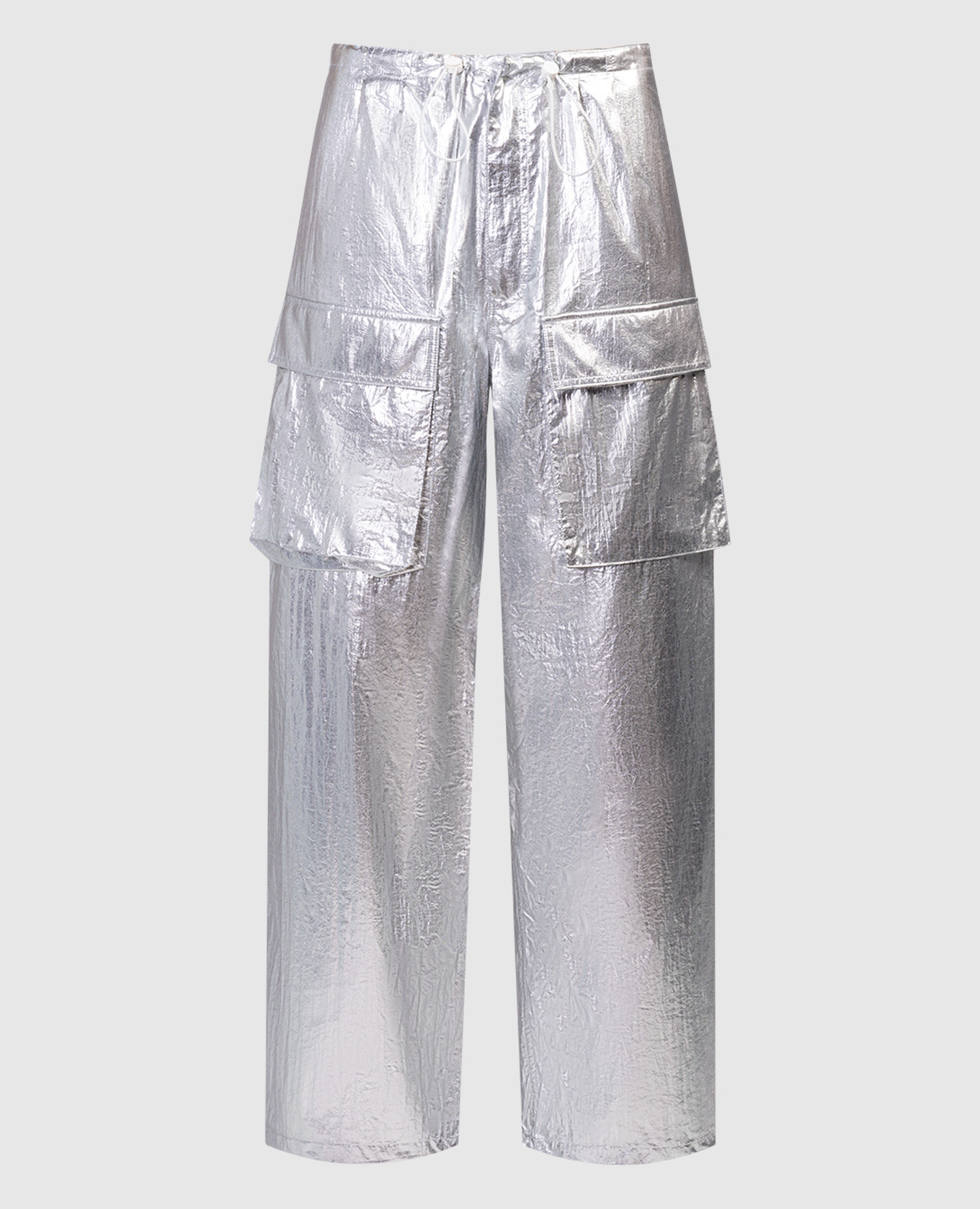 Silver cargo pants maison margiela mm6
