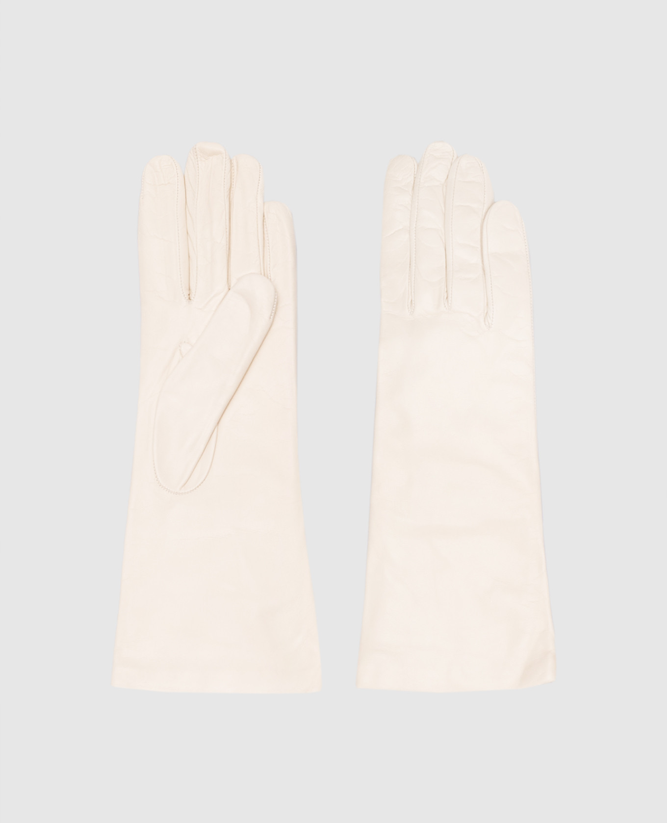 

White leather gloves Caridei