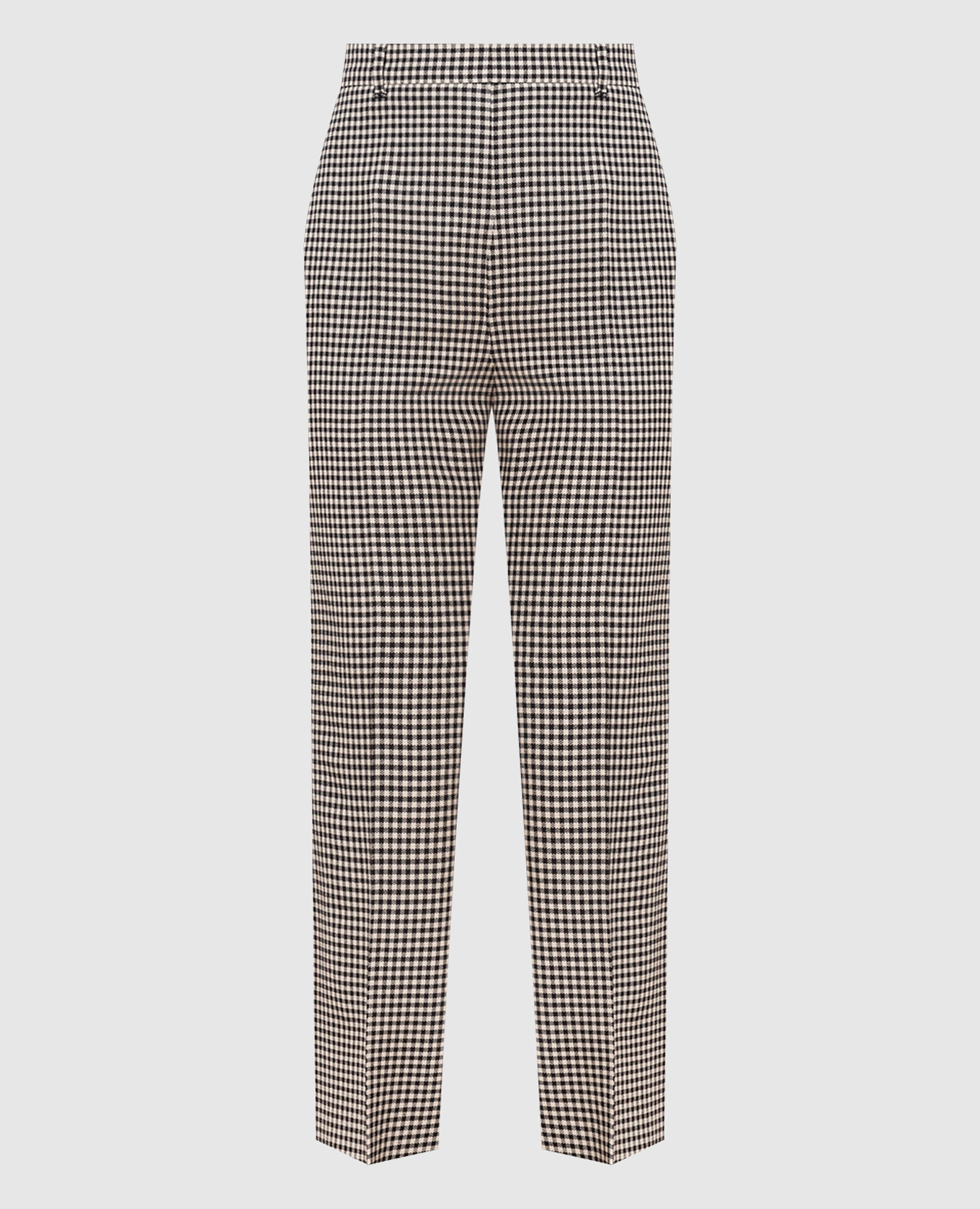 

Checked wool Oronte trousers Max Mara, Серый