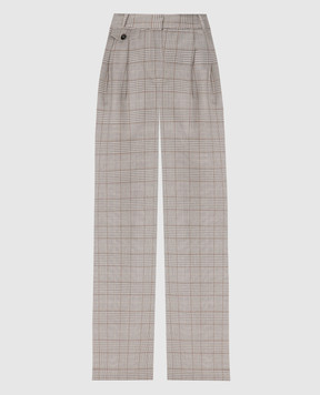 CO Beige checked pants 5645MPWS