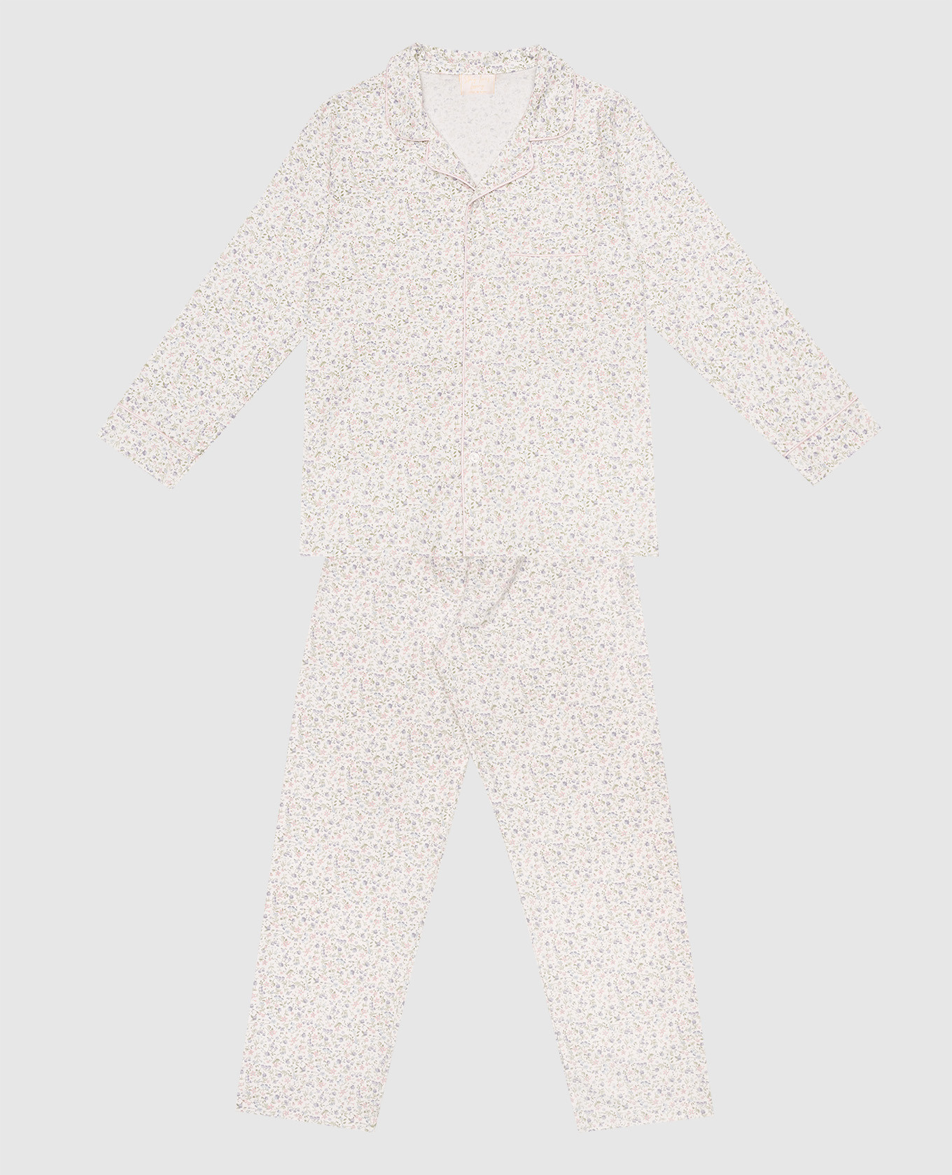 

Children's white pajamas in a floral print Story Loris, Белый