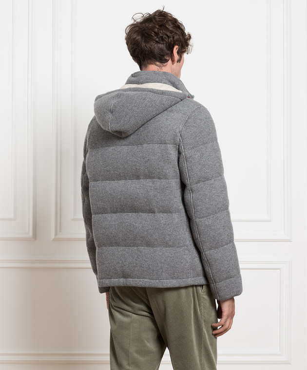 Pull à Capuche Brunello Cucinelli 100% Cachemire Gris - Taille M - Neuf D'occasion Très Bon état