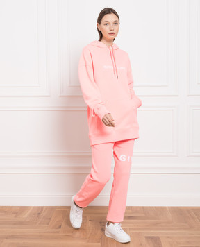 Givenchy Pink joggers with textured logo BW50VZ3YA2
