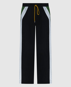 Rhude Black trousers with stripes RHPS24PA05005119