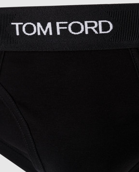 Tom Ford Black briefs with logo T4LC11040