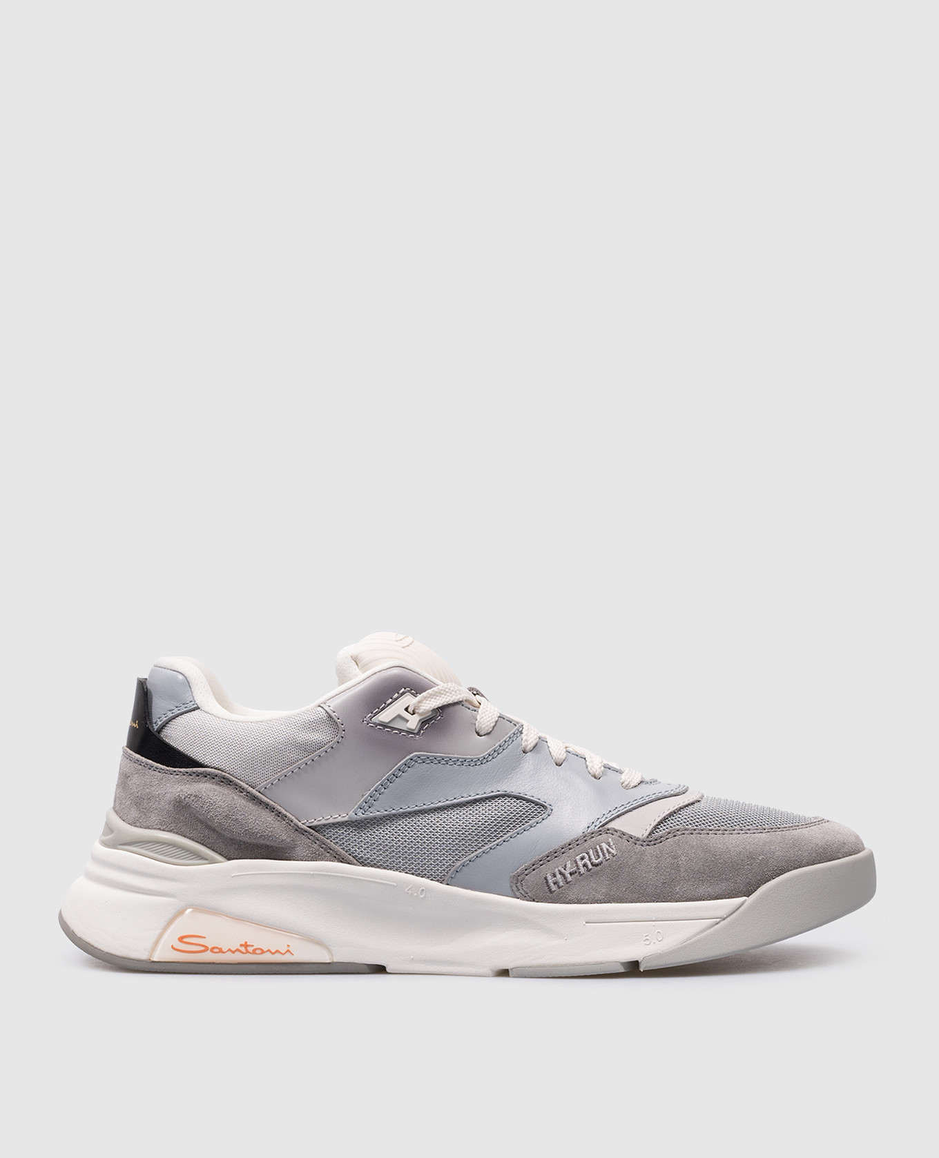 

Hy-Run logo combo sneakers in gray Santoni, Grey