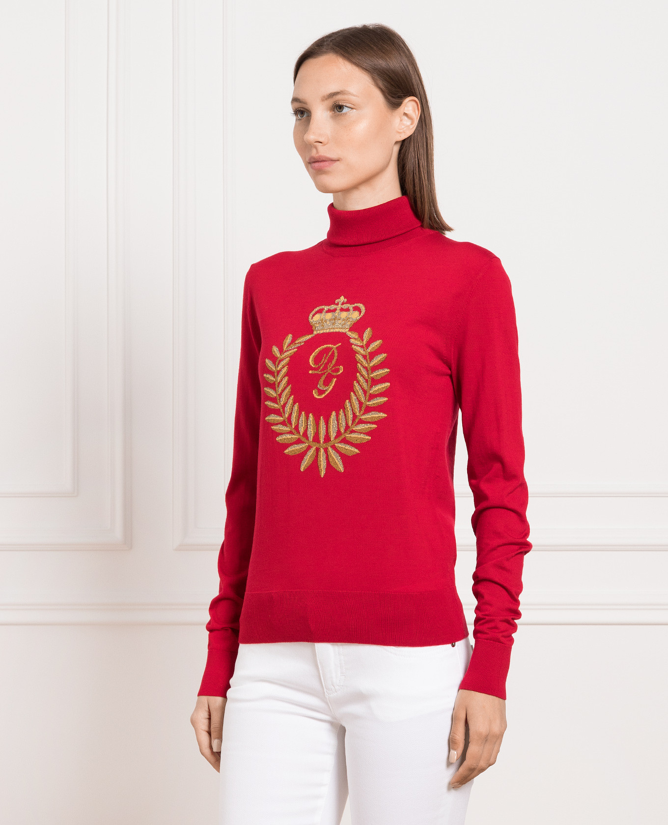 Burgundy golf with logo pattern Dolce&Gabbana 3