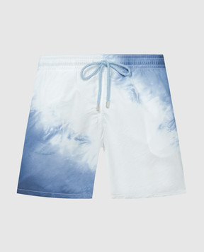 Vilebrequin TIE & DYE White Swim Shorts MOOU3B15
