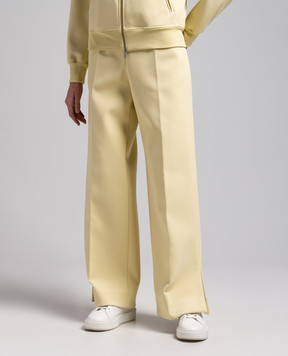 Jil Sander Yellow pants with slits J02KA0160J20054