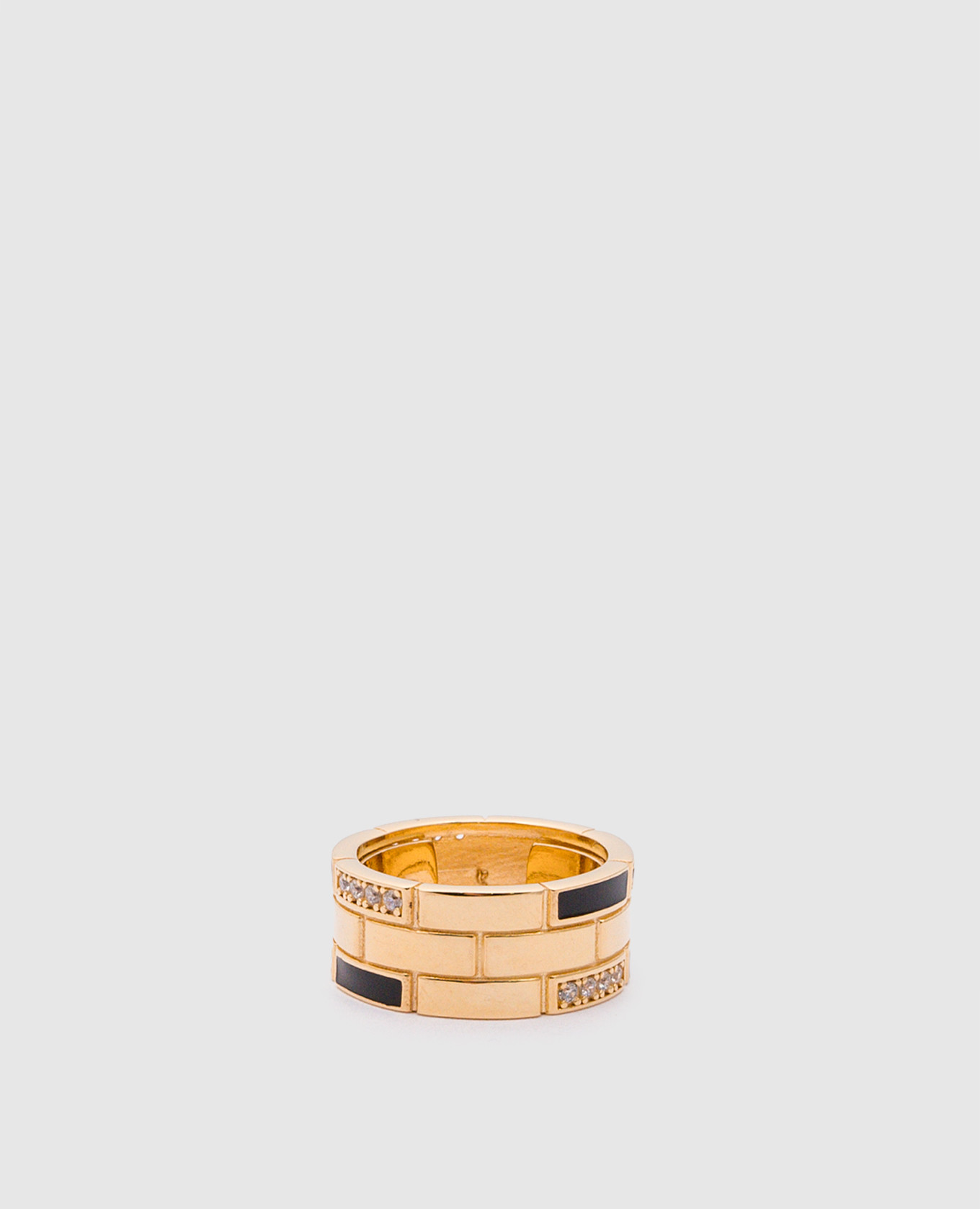 

Silver ring with zirconium Labrioro, Golden